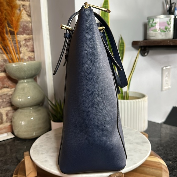 Michael Kors Ciara Navy Tote - Picture 10 of 17